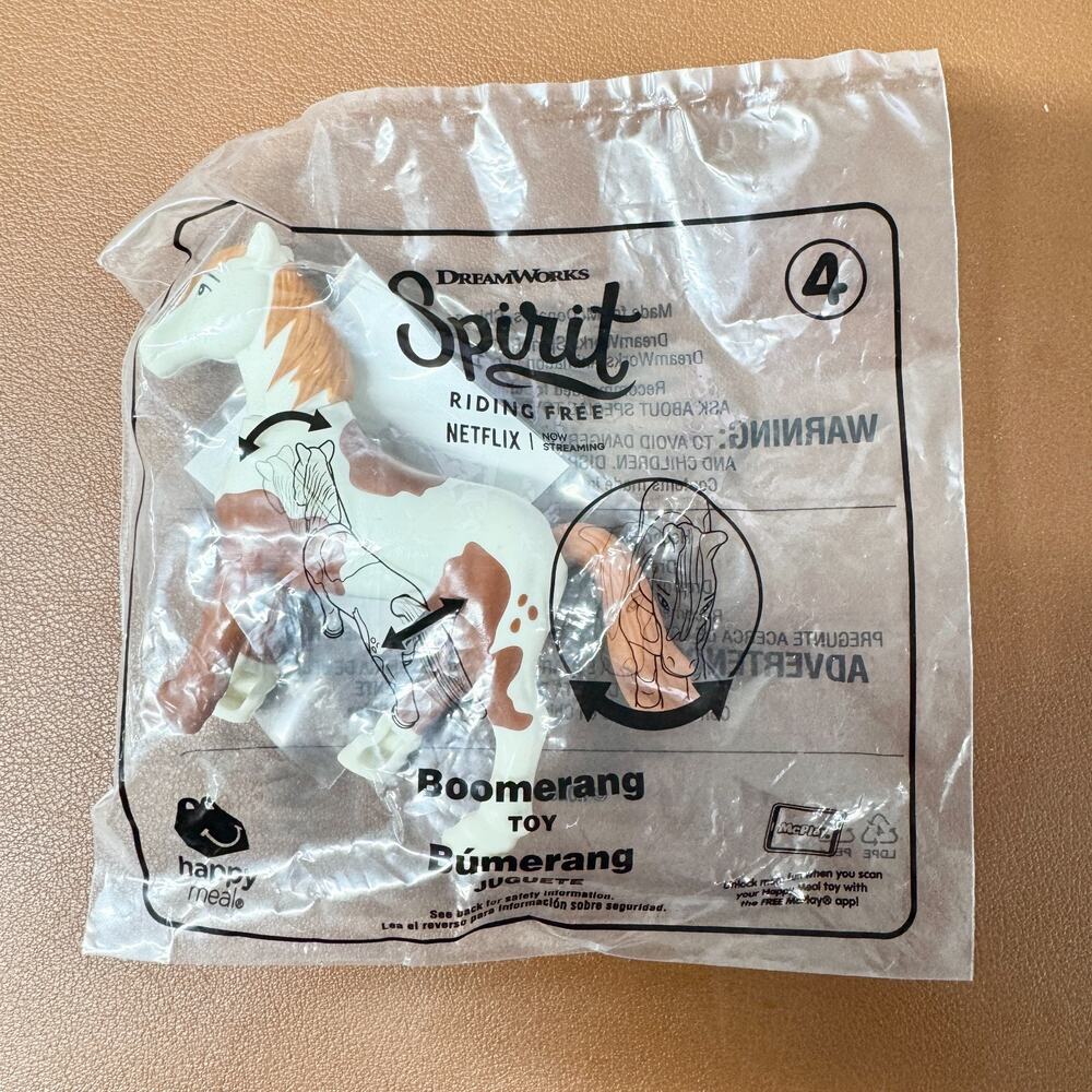 McDonalds Happy Meal Toy 2020 Dreamworks‎ Spirit Riding Free Boomerang Toy 4+